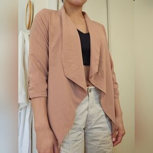 MINE Nude Dusty Rose Neutral Cardigan Business Casual Women's Size S